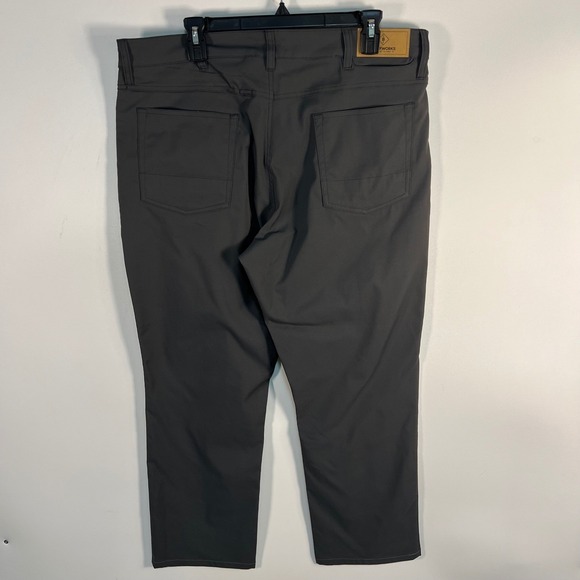 Bluffworks Ascender Chino Pants Mens 36x30 Charcoal Gray Technical Travel Slim - Picture 5 of 8